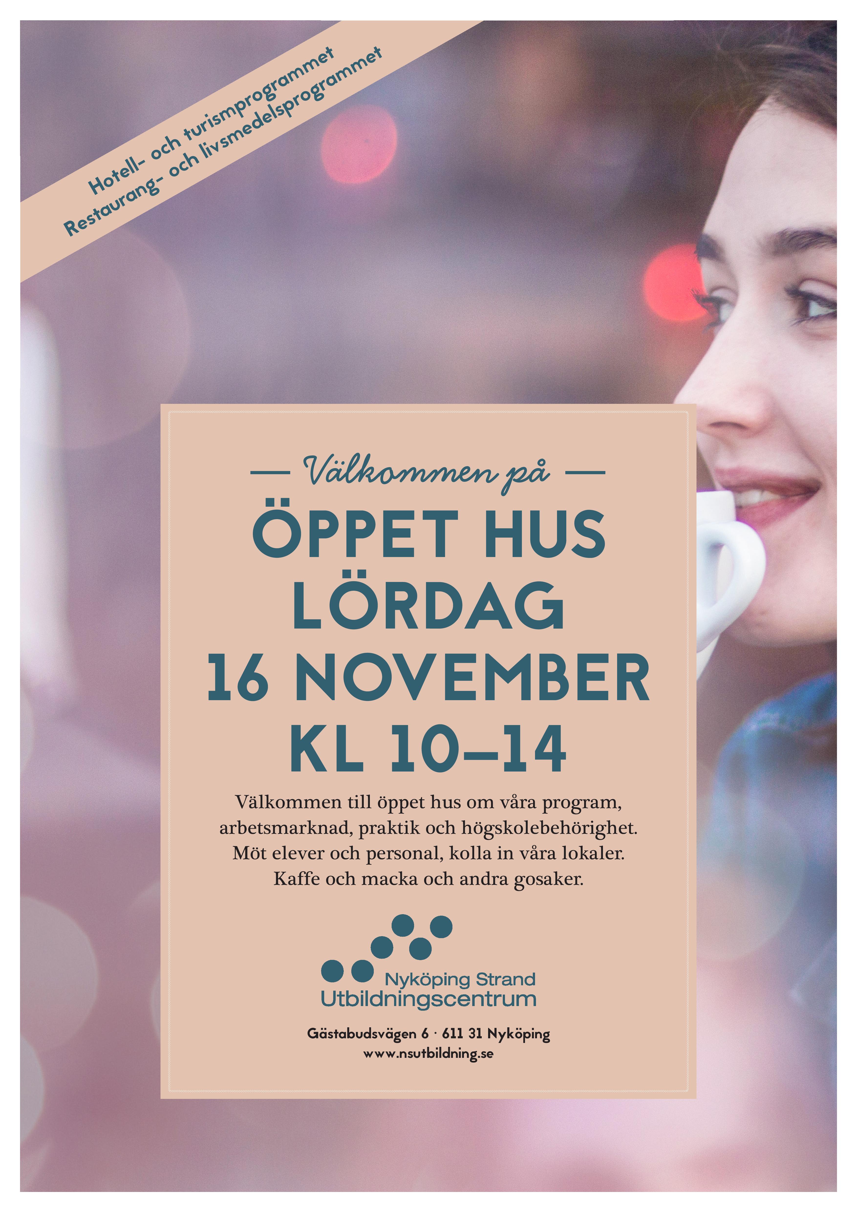 Öppet Hus 16 november kl 10-14